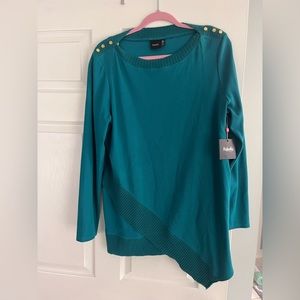 Rafaella sweater. Teal. New with tags size XL